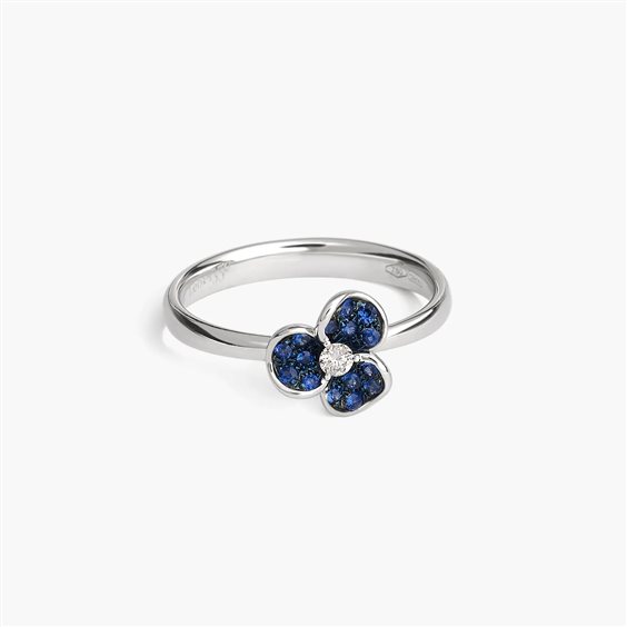 Anello Leo Pizzo Donna Candy Flora in Oro Zaffiro blu 0.16 Ct 128290 - 128290